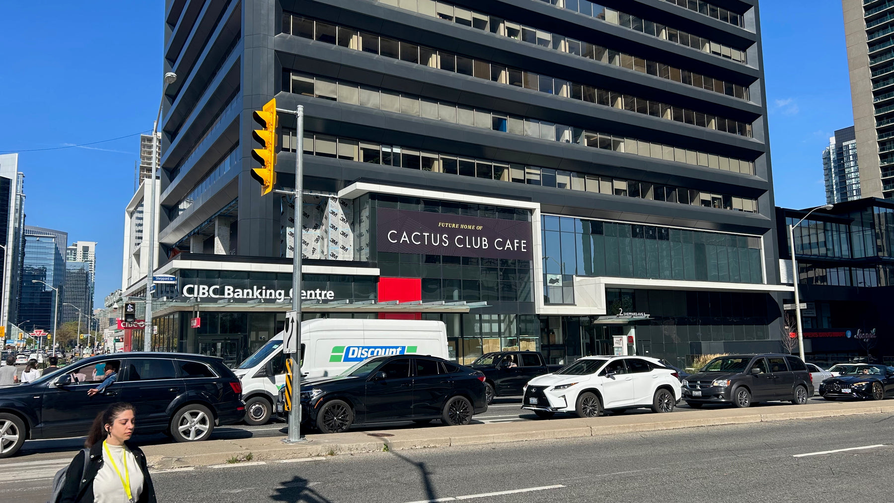 Cactus Club Cafe in Toronto glass vinyl